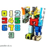 Игровой набор ТРАНСБОТЫ-Робот  Боевой расчет 10 цифр 
