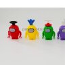  Набор фигурок-игрушек Among us, 6 фигурок со сменными 6 шляпками