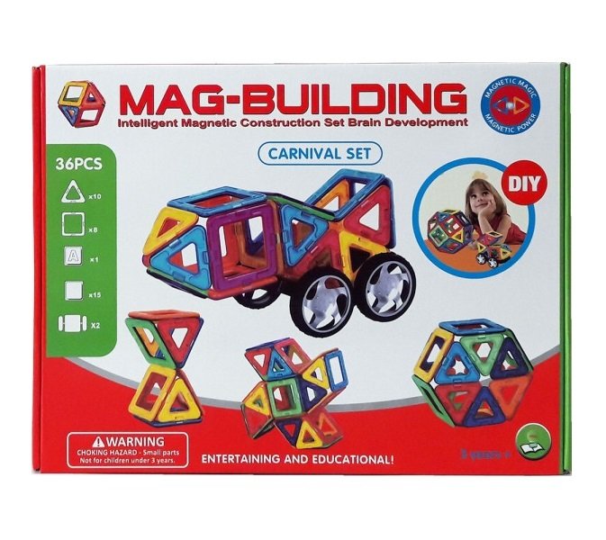 Магнитный конструктор Mag-Building 36 деталей (Машины)