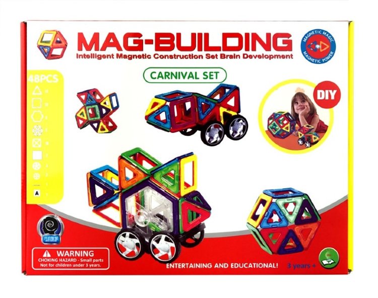 Магнитный конструктор Mag-Building 48 деталей (Машины)