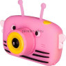 Детский цифровой фотоаппарат Пчелка Розовая с селфи камерой  Fun Camera View 