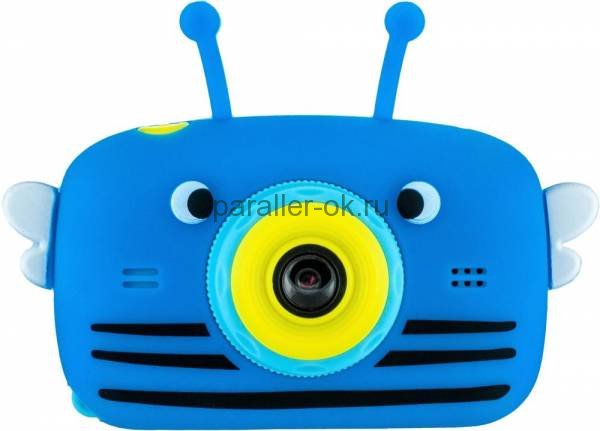 Детский цифровой фотоаппарат Синяя Пчелка с селфи камерой  Fun Camera View 