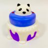 тортик панда фиолетовый 