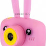 Детский цифровой фотоаппарат с играми и встроенной памятью Зайчик Розовый Fun Camera Rabbit 