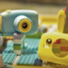 Детский цифровой фотоаппарат Желтый Зайчик с играми и встроенной памятью  Fun Camera Rabbit