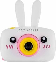 Детский цифровой фотоаппарат Зайка Белый с играми и встроенной памятью  Fun Camera Rabbit 