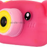 Детский цифровой фотоаппарат Розовый Мишка с играми и встроенной памятью Fun Camera Bear 