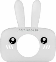 Чехол Белый Зайка Rabbit Case для детской цифровой камеры  Fun Camera