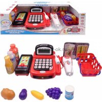 Игровой набор «Касса» с продуктами и аксессуарами, 31 предмет PT-00829