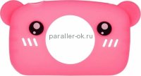 Чехол Розовый Мишка  Bear Case для детской цифровой камеры  Fun Camera