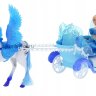 Лошадь-пегас с каретой, куклой и аксессуарами