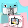 Детский фотоаппарат Kids Camera Fun Print розовый №623