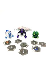 Игровой набор Бакуган Ультра «Bakugan Ultra Battle Brawlers» с тремя фигурками и карточками и магнитными сотами