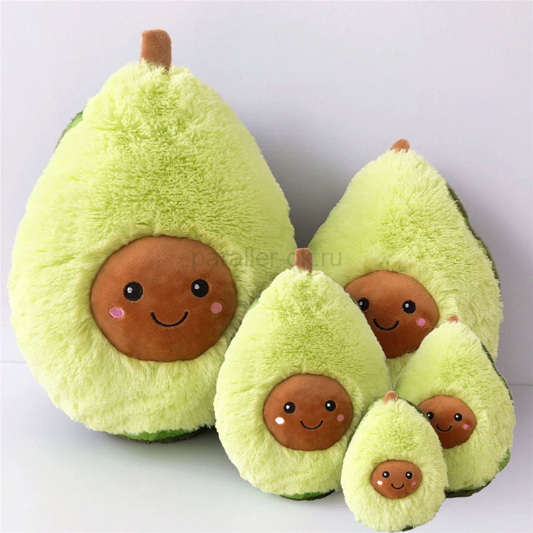 Мягкие игрушки авокадо Огромная семья