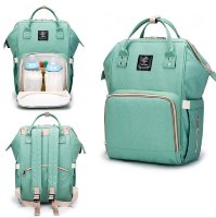 Рюкзак-сумка для мамы и малыша с USB Бирюзовый