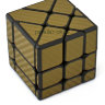  Кубик Фишера зеркальный «Carbon fibre Fisher mirrior cube» золотой